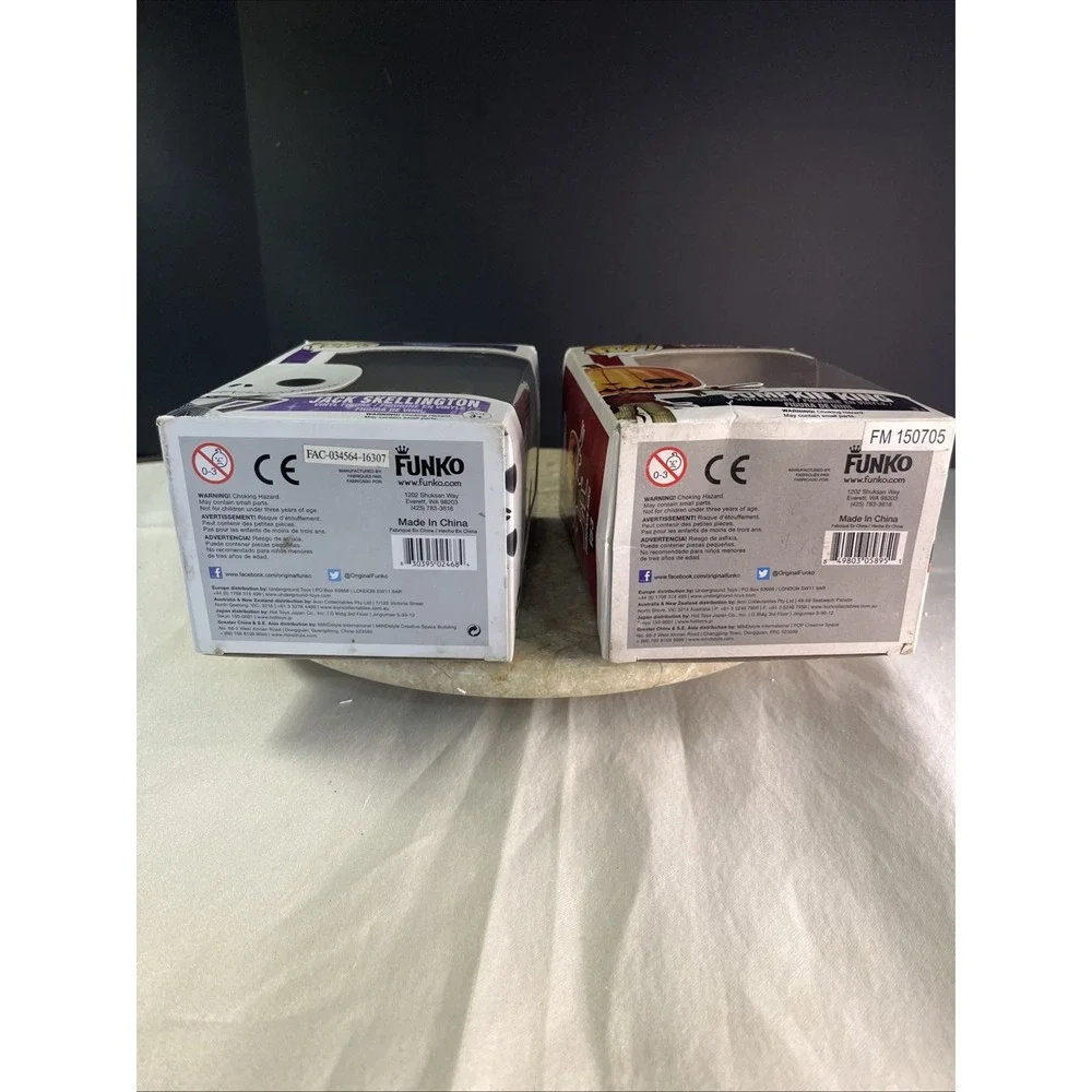 2 Funko POP! Disney Jack Skellington  #15 And Disney Pumpkin King #153 New